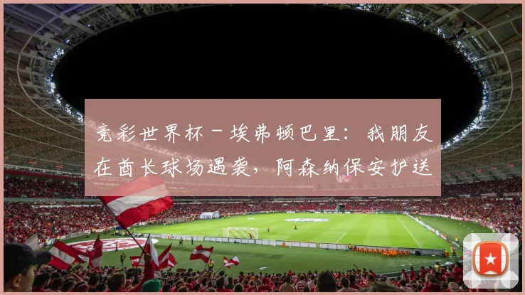 竞彩世界杯 - 埃弗顿巴里：我朋友在酋长球场遇袭，阿森纳保安护送下才离开_1